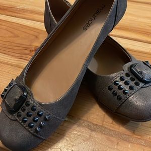 Maurices Gray Studded Flats